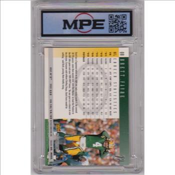 Graded MPE Mint 9 - Brett Favre 1996 Donruss #72 Card