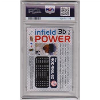 Graded PSA Gem Mint 10 - Alex Rodriguex 2008 Upper Deck Infield Power #IP-RO Insert Card