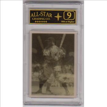 Graded 9 - Lou Gehrig 1986 Sportflics Decade Greats #10 Card