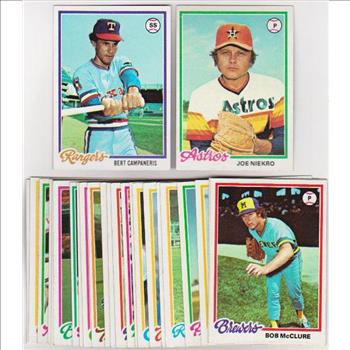 25 Different 1978 Topps Baseball Cards w/ Bert Campaneris + More