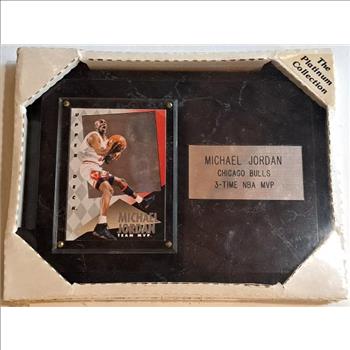 Sealed - Michael Jordan 1993-94 Upper Deck Team MVP Hologram On Plaque - 3-Time NBA MVP