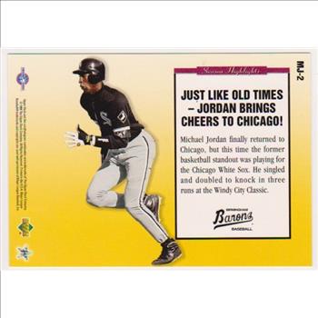 1994 Upper Deck Michael Jordan Season Highlights Jumbo #MJ-2 Card