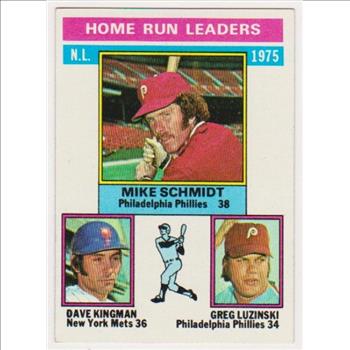 1976 Topps Mike Schmidt/Dave Kingman/Greg Luzinski #193 Card
