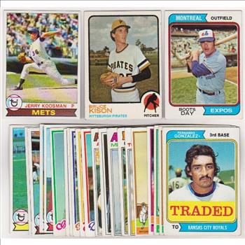 25 Different 1970's Topps Baseball Cards (1973-1979) w/ Jerry Koosman + More