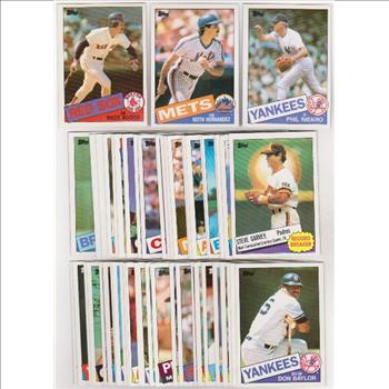 50 Different 1985 Topps Baseball Cards - Wade Boggs + More