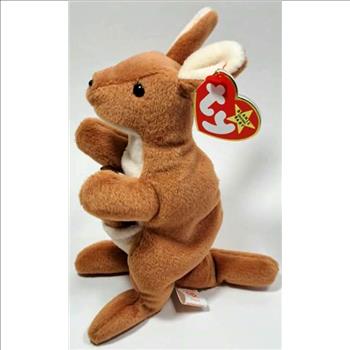 1996 Ty Beanie Baby Pouch The Kangaroo - New With Tags