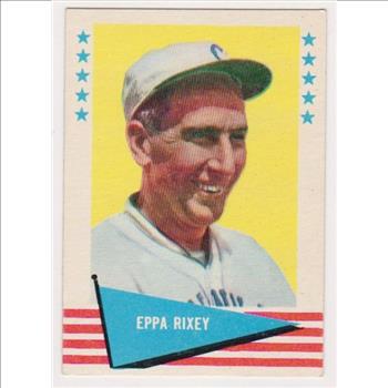 1961 Fleer Eppa Rixey #71 Card - HOF'er