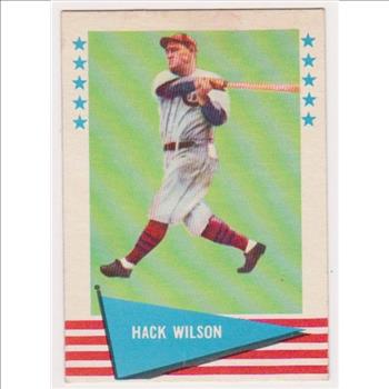 1961 Fleer Hack Wilson #87 Card - HOF'er