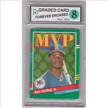 Graded Near Mint 8 - Ken Griffey, Jr. 1991 Donruss #392 Card