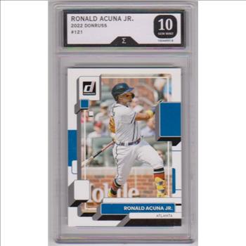 Graded Sigma Gem Mint 10 - Ronald Acuna Jr. 2022 Donruss #121 Card