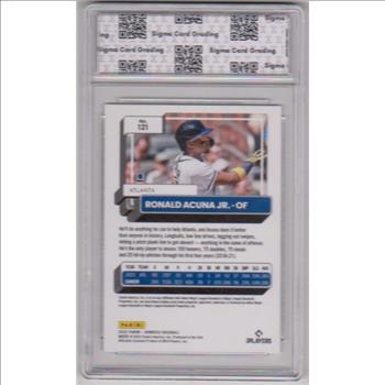 Graded Sigma Gem Mint 10 - Ronald Acuna Jr. 2022 Donruss #121 Card