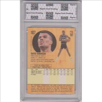 Graded Sigma Mint+ 9.5 - David Robinson 1991-92 Fleer #187 Card