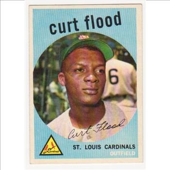 1959 Topps Curt Flood #353 Card - 2nd Year