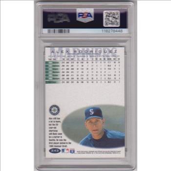 Graded PSA Gem Mint 10 - Alex Rodriguez 1996 Fleer #243 Card