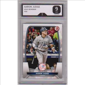 Graded Sigma Mint 9 - Aaron Judge 2023 Bowman #59 Card
