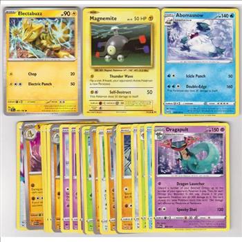 25 Different Pokemon Trading Cards w/ Electabuzz + More