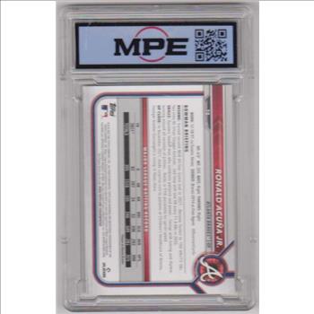Graded MPE Gem Mint 10 - Ronald Acuna Jr. 2022 Bowman #70 Card