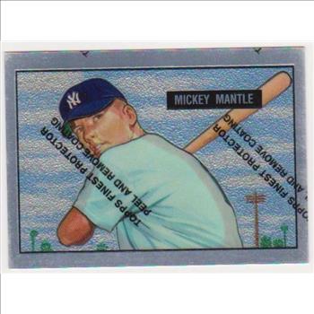 Mickey Mantle 1951 Bowman #253 Commemorative Card - 1996 Topps Finest #1 of 19 Insert Card