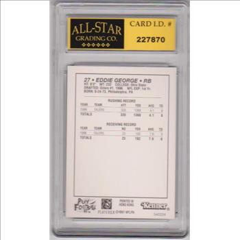 Graded 10 - Eddie George 1997 Starting Line Up Card