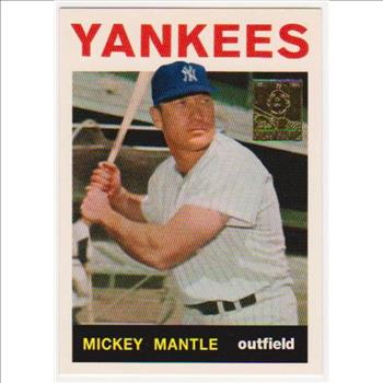 Mickey Mantle 1964 Topps #50 Commemorative Card - 1996 Topps #14 of 19 Insert Card