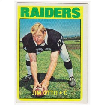 1972 Topps Jim Otto #86 Card - HOF'er
