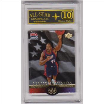 Graded 10 - Karl Malone 1996 SP USA Basketball #S3 Card