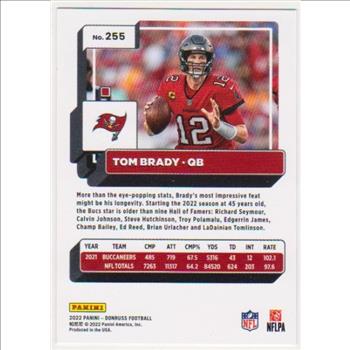 Tom Brady 2022 Donruss #255 Card