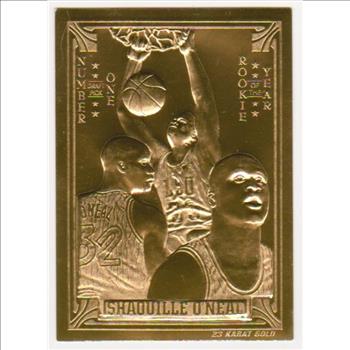 23 kt Gold - Shaquille O'Neal 1994 Classic Gold Card (1/24,900)