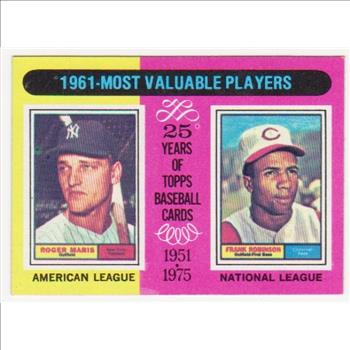 1975 Topps Roger Maris/Frank Robinson #199 Card