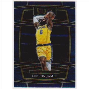 Lebron James 2021-22 Panini Select Blue #100 Card