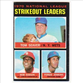 1971 Topps Tom Seaver/Bob Gibson/Fergie Jenkins #72 Card - 3 HOF'ers!