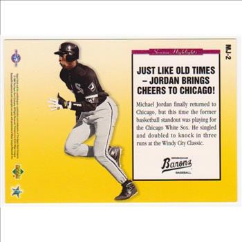 1994 Upper Deck Michael Jordan Season Highlights Jumbo #MJ-2 Card