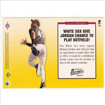 1994 Upper Deck Michael Jordan Season Highlights Jumbo #MJ-1 Card