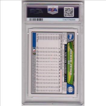 Graded PSA Mint 9 - Derek Jeter 2008 Topps #455 Card