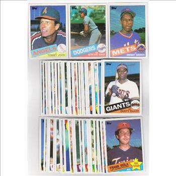 50 Different 1985 Topps Baseball Cards - Dwight Gooden Rookie + More