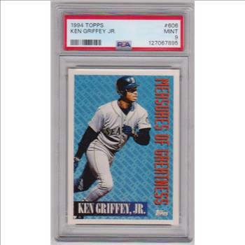 Graded PSA Mint 9 - Ken Griffey, Jr. 1994 Topps #606 Card