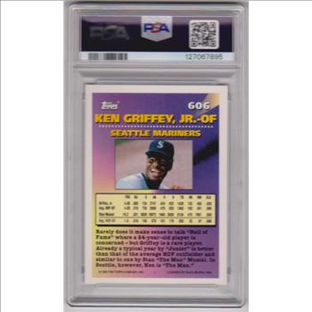 Graded PSA Mint 9 - Ken Griffey, Jr. 1994 Topps #606 Card