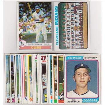 25 Different 1970's Topps Baseball Cards (1973-1979) w/ Dave Kingman + More