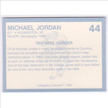 Michael Jordan 1990 North Carolina #44 College Card