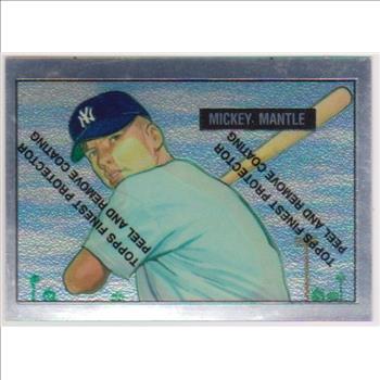 Mickey Mantle 1951 Bowman #253 Commemorative Card - 1996 Topps Finest #1 of 19 Insert Card