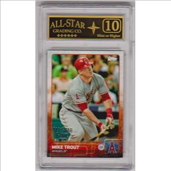 Graded 10 - Mike Trout 2015 Topps All-Star Game #AS-3 Card