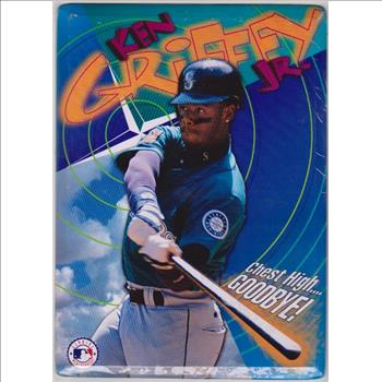1990's Ken Griffey, Jr. Chest High Goodbye! 8x11 Metal Stand Up Card/Sign - Sealed