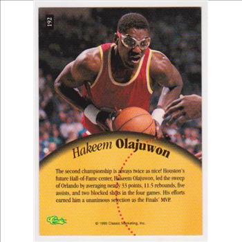 1 Of Only 795 Produced - Hakeem Olajuwon 1995 Classic 5-Sport Printers Proof #192 Card 