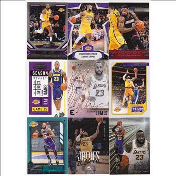 Lebron James Basketball Card Collection - 9 Different