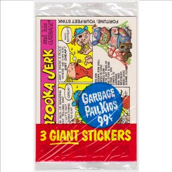 Sealed - 1986 Topps Garbage Pail Kids Giant Stickers Unopened Pack