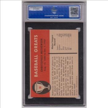 Graded ISA NM-MT 8 - Christy Mathewson 1961 Fleer #59 Card