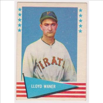 1961 Fleer Lloyd Waner #84 Card - HOF'er