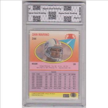 Graded Sigma Mint+ 9.5 - Dan Marino 1990 Fleer #244 Card
