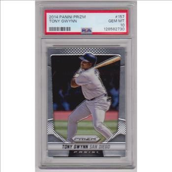 Graded PSA Gem Mint 10 - Tony Gwynn 2014 Panini Prizm #157 Card