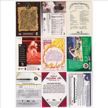 Baseball Card Collection 1991-2024 w/ Ted Williams, Barry Bonds + More